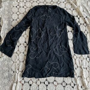 Madewell flare sleeve shift dress